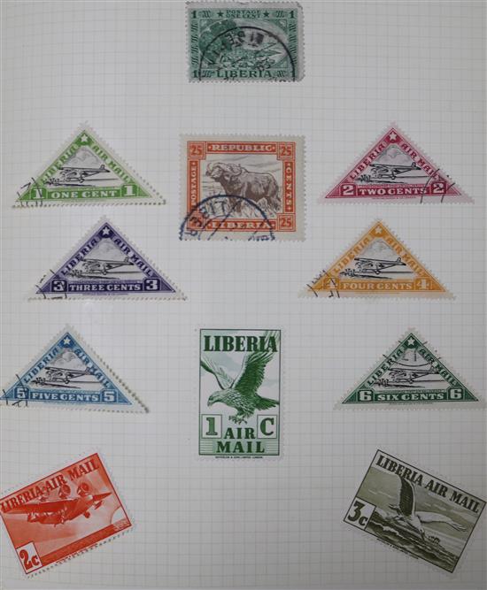 Four albums of stamps & others loose, including covers